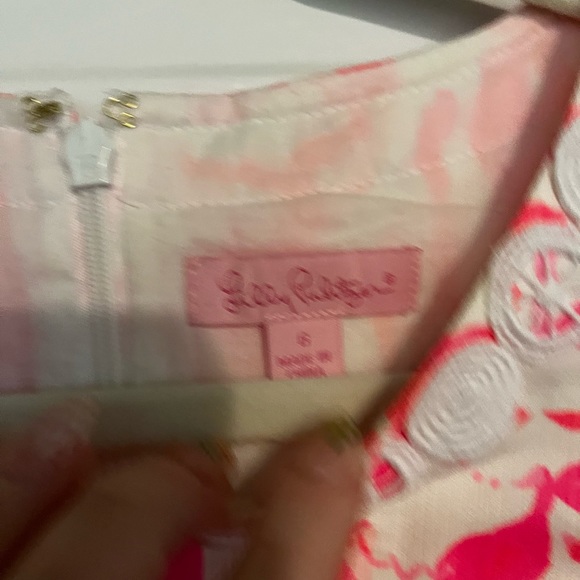 Lilly Pulitzer Size 6 Pink Shift Dress - Picture 4 of 5